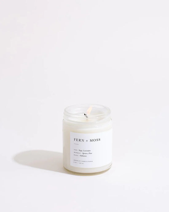 Load image into Gallery viewer, Fern + Moss Minimalist Candle
