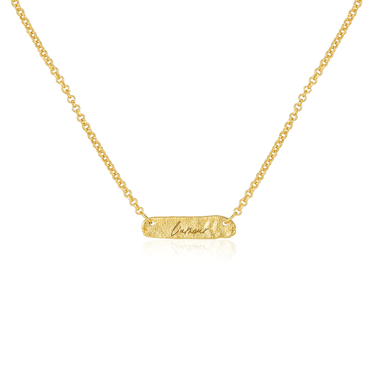 L'Amour Pendant Necklace - Gold Vermeil